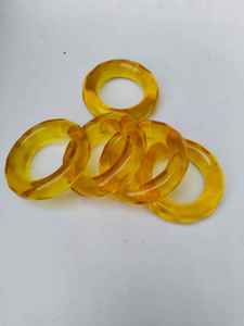 Handmade Eco-Friendly <b>Resin</b> Napkin <b>Rings</b> with Classic Design for Fine Dining Restaurant Table Styling Luxury Events Party Use - Product Image 2