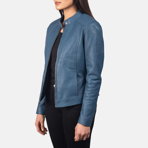 Veste d'hiver classique pour femme en cuir d'agneau véritable imperméable, doublée de laine, conçue pour le confort et la chaleur, style urbain moderne - Product Image 5