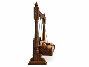 Columpio de Madera Tallado a Mano Estilo Palacio Maharani - Product Image 6