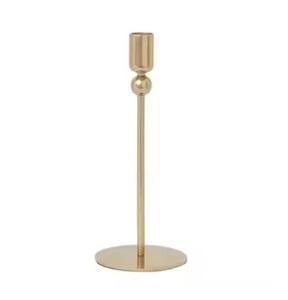 Candelabros de metal duraderos con tallo largo, soportes de pie para velas de pilar, con MOQ bajo - Product Image 1