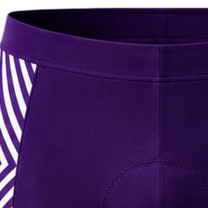 Purple White <b>Cycling</b> <b>Shorts</b> <b>with</b> <b>Padded</b> Seat Custom Quick Dry Breathable Stretch Bicycle Racing Training Performance Bike Wear - Product Image 5