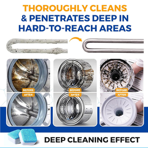 Hot-bán 12 cái/gói hộ gia đình sủi bọt làm sạch máy tính bảng thân thiện với môi bọt đầu vật liệu cho bồn rửa máy giặt mới! - Product Image 4