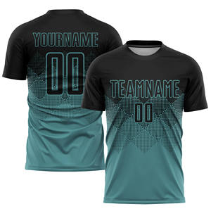 เสื้อฟุตบอลซับลิเมชั่นแบบกำหนดเองสำหรับผู้ชาย เสื้อฟุตบอลย้อนยุคสีดำชมพู ลายกราฟิกฮาล์ฟโทน ชุดทีม ชุดฝึกซ้อมแบบกำหนดเอง - Product Image 3