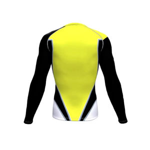 Men's Long Sleeve Breathable Polyester/Nylon Rash Guard Surf Shirt BJJ Compression UPF50+ Quick Dry Eco-Friendly Anti-Bacterial - Product Image 6