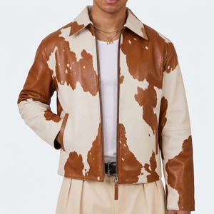 Good Quality Hair on <b>Leather</b> <b>Jackets</b> For Men Best Price Custom Men's <b>Winter</b> Fashion Cowhide <b>Leather</b> <b>Jacket</b> For Sale - Product Image 1