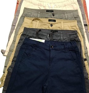 Shorts cargo en toile tricotée de haute qualité, couleur unie attrayante, design tendance, personnalisés pour hommes, 100% coton, ODM - Product Image 5
