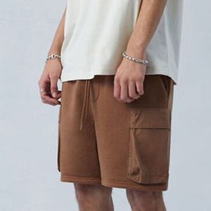 New Fashion Men's <b>Shorts</b> High Street Style Solid Polyester/Cotton Quick Dry Breathable Elastic Waist <b>Cheap</b> Price Hot Selling - Product Image 5