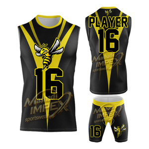 Pure Youth Custom Full Sublimation Lightning 7 v 7 <b>Compression</b> Turtleneck Jersey Streetwear Skull 7v7 Flag Football Jersey - Product Image 3