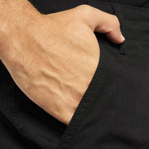 Custom Men’s Denim <b>Cargo</b> <b>Pants</b> | Straight Fit Casual Multi-Pocket Outdoor Hiking Trousers | Durable Cotton <b>Work</b> & Utility <b>Cargo</b> - Product Image 5