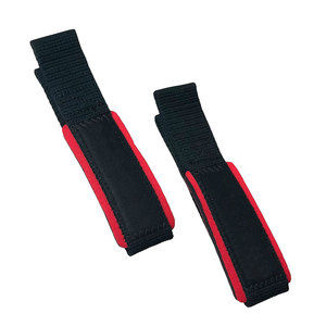 Sangles de poignet unisexes très résistantes en coton et néoprène, antidérapantes, avec fermeture velcro réglable, pour la musculation et l'haltérophilie. - Product Image 3
