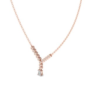 REYES Gran Oferta, Collares con Colgante de Moissanita Certificada por GRA en Oro de 14K para Mujer, Precio al por Mayor, Regalo de Aniversario, Joyería Fina - Product Image 4