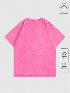 เสื้อยืดสตรีทแวร์ผู้ชายขายส่ง พิมพ์ลายพัฟฟ์ ทรงโอเวอร์ไซส์ ผ้าฝ้ายวินเทจ ซักแล้วระบายอากาศได้ดี สไตล์ลำลอง ผลิตตามสั่ง สหรัฐอเมริกา - Product Image 2