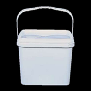 Wholesale 12L Rectangle Plastic Pail White PP Airtight <b>Swing</b> <b>Top</b> Container for Liquid Packaging - Product Image 3