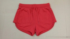 Shorts pour femmes, couleur bleue unie, taille élastique, bordure contrastée, respirant, vêtements d'été, coupe régulière - Product Image 5