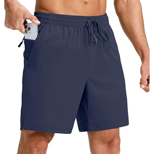 Pantalones Cortos de Algodón Lisos de Alta Calidad para Hombre, Cintura Elástica, Casuales de Verano, para Descansar, OEM, Logotipo Personalizado, Venta al por Mayor - Product Image 3