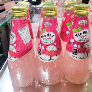 Proveedor al por mayor de jugo mezclado con bebidas Nata De Coco 290ML botella de vidrio bebida saludable certificado HALAL fabricante de Vietnam - Product Image 5