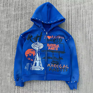 เสื้อฮู้ดดี้ผู้ชายคุณภาพพรีเมียม ผ้าฝ้าย 100% สำหรับฤดูหนาว ระบายอากาศได้ดี กันน้ำ มีกระเป๋า ดีไซน์สวยทันสมัย ขายดี - Product Image 1