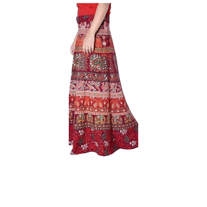 ชุดเดรสสำหรับเทศกาลฮิปปี้ประดับดอกไม้แบบลำลองสำหรับผู้หญิงใส่ในฤดูร้อนกระโปรงผ้าไหมขนาดเล็กสไตล์โบฮีเมียนฉัตรไหลยาวสบาย - Product Image 5