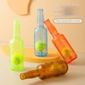 Cartoon-Shaped <b>Plastic</b> <b>Bottle</b> Dog Toy TPR Puppy Chew Toy with Squeaky Feature for Border Dogs Daily Use Novelty Toy - Product Image 3