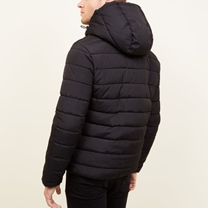 Men's Fashion Puffer <b>Jacket</b> with <b>Padded</b> Hood Custom Logo Cow Skin Plus Size Zipper Closure <b>Waterproof</b> Breathable Winter <b>Jacket</b> - Product Image 2