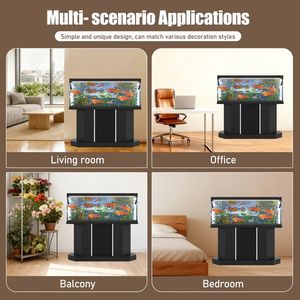 ตู้ปลาแบบหนาแน่นทนทานขนาด 55/75 แกลลอน พร้อมช่องเสียบปลั๊กไฟ (4 ช่อง AC 2 ช่อง USB) ตู้สำหรับเก็บอุปกรณ์ในตู้ปลาเพื่อความสะดวกในการจัดเก็บ - Product Image 5