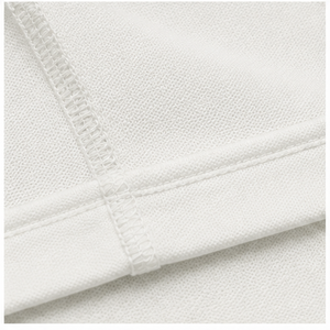 Camiseta Corta para Mujer, Color Marfil, Cuello Alto Simulado, Manga hasta el Codo, Corte Holgado, WTS-0051 - Product Image 6