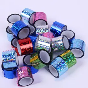 Waterproof <b>Glitter</b> Sparkle Tape Holographic Sequin Self Adhesive Decorative Tape for Craft Supplies Gift Wrapping Party Decor - Product Image 3