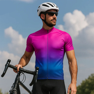 Maillot de cyclisme à séchage rapide sublimé 100% polyester, isolé, à manches courtes, vêtements de cyclisme professionnels pour équipe, maillot de course à vélo - Product Image 3