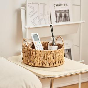 Panier à fruits en jacinthe d'eau avec poignée, panier de rangement fait main, vente en gros, écologique, fabriqué au Vietnam - Product Image 4