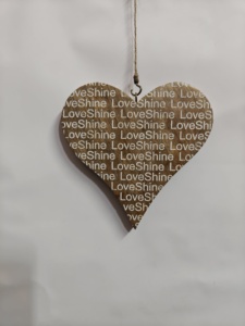 Estrella de madera con resina epoxi, estrella colgante de madera - Product Image 2