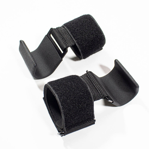 OEM Steel Lifting Hooks with Padded Rubber Grip, Heavy Duty Adjustable Hand Hooks for Gym, <b>Strength</b> <b>Training</b>, Deadlift - Product Image 3