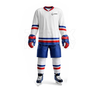 Ensemble d'uniformes de hockey sur glace respirants et confortables, légers, vêtements de sport, design personnalisé, service OEM en polyester pour équipes - Product Image 2