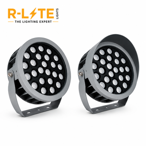 ไฟสปอตไลท์ภายนอกอาคาร RGB DMX RGBW อะลูมิเนียม สำหรับตกแต่งภูมิทัศน์ กำลังไฟ 18 วัตต์ รูปทรงกลม ไฟ LED ฟลัดไลท์ มาตรฐาน IP65 ค่า CRI สูง 15-60 องศา - Product Image 2