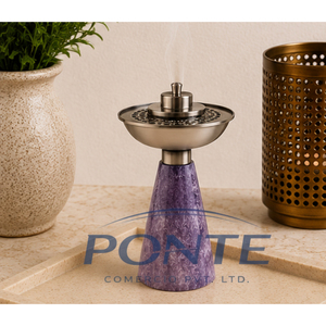 Arabian Metal Bakhoor Burner Vintage Silver-Finish Mabkhara for Home <b>Decor</b> Ramadan & Eid Gifting, Oud & Incense Resin Holder - Product Image 2