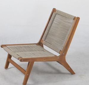 Chaise en aluminium et rotin pour jardin, salon, hôtel, appartement, resort, chaise d'extérieur moderne et luxueuse - Product Image 1
