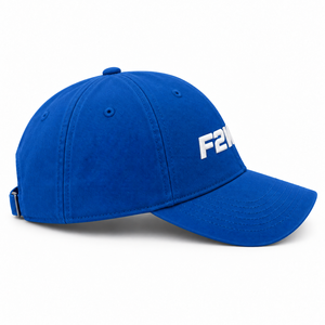 Casquette de baseball F2WIN 6 panneaux ajustée, bleue, avec logo brodé, style décontracté unisexe, protection solaire F2WIN - Product Image 6