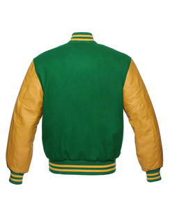 แจ็คเก็ตวาร์ซิตี้แบบกำหนดเองสำหรับผู้ชาย แจ็คเก็ตวาร์ซิตี้แบบเรียบพร้อมปักโลโก้ แจ็คเก็ตวาร์ซิตี้แบบกำหนดเองสำหรับวิทยาลัยและมหาวิทยาลัย ขายส่ง - Product Image 2