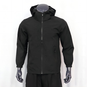 Custom made Design High Quality 10 Pcs MOQ Jogging <b>Tracksuit</b> Waterproof Reflective Men Nylon Windbreaker Jacket and pant sets - Product Image 2
