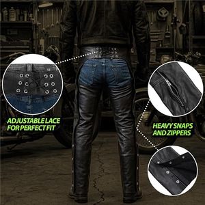 Leather <b>Chaps</b> for Men and Women Vintage Leather <b>Chaps</b> Black Customized logo Leather <b>Chaps</b> - Product Image 2