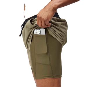 Shorts de sport personnalisés avec logo pour la course à pied, la salle de sport, l'entraînement, la remise en forme, l'athlétisme, en polyester pour hommes - Product Image 4