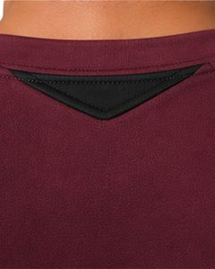 T-shirt de sport de compression pour homme, couleur bordeaux, personnalisé par le fabricant, séchage rapide, respirant, pour la course à pied, la gym, la remise en forme, en polyester, vêtements de sport - Product Image 4