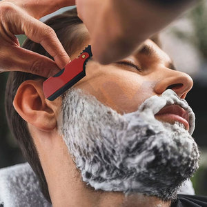 Professional Straight Razors <b>Men</b> Barber Razors Straight Edge Razor <b>Kit</b> Close <b>Shaving</b> Beard Cut Throat Finger Razor Safety - Product Image 5
