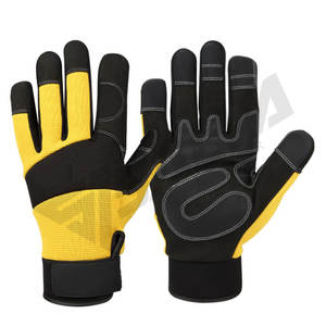 Guantes de Trabajo Industriales de Cuero, Guantes de Seguridad para Trabajo, Guantes de Construcción para Hombre - Product Image 1