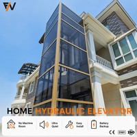 Sistem pengangkat rumah baru Lift Mini hunian kecil 2 lantai untuk Vila penumpang dengan kapasitas beban 300kg