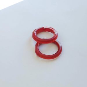 Bague en résine époxy faite à la main, forme irrégulière, sculpture artistique, ton bleu, personnalisable, cadeau de mariage tendance - Product Image 5