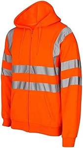 Sweat à capuche de travail haute visibilité avec bandes réfléchissantes et poches pour l'extérieur - Product Image 3