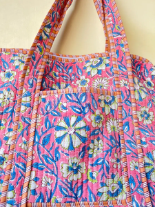 Bolso Tote Acolchado Estilo Bohemio Vintage Ligero al por Mayor con Forro de Algodón Suave, Gran Capacidad, Bolso de Hombro para Mujer - Product Image 5