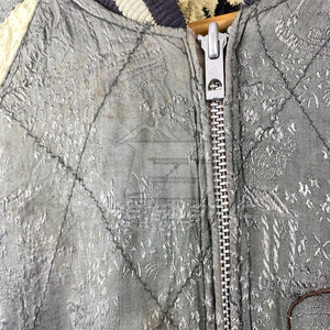Veste Sukajan d'hiver à col mandarin et capuche en toile patchwork personnalisée de qualité supérieure, broderie de faucon, souvenir japonais OEM - Product Image 5