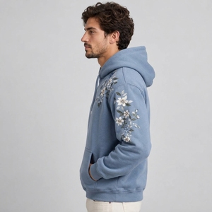 Sudaderas con capucha para hombre, elegantes, diseñadas con bordados intrincados, tela transpirable y construcción duradera para un estilo moderno. - Product Image 2