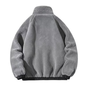 New Style Sherpa Fleece <b>Jackets</b> Men Winter, Custom Baggy Fitting Fleece <b>Jackets</b> Men <b>Shearling</b> Faux Fur <b>Jacket</b> - Product Image 2